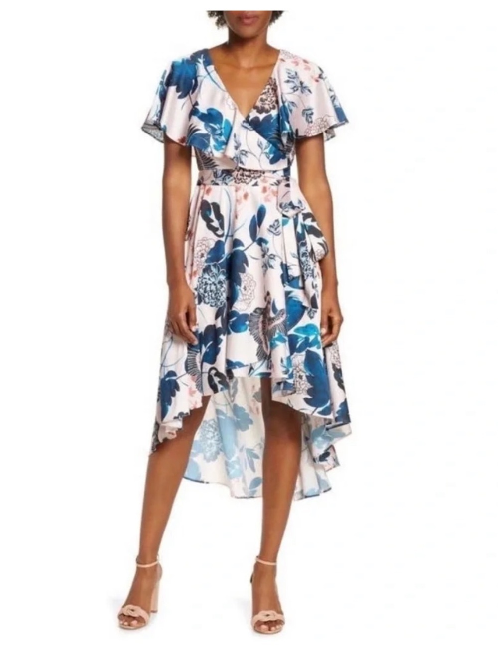Eliza J Floral High Low Dress Size 6